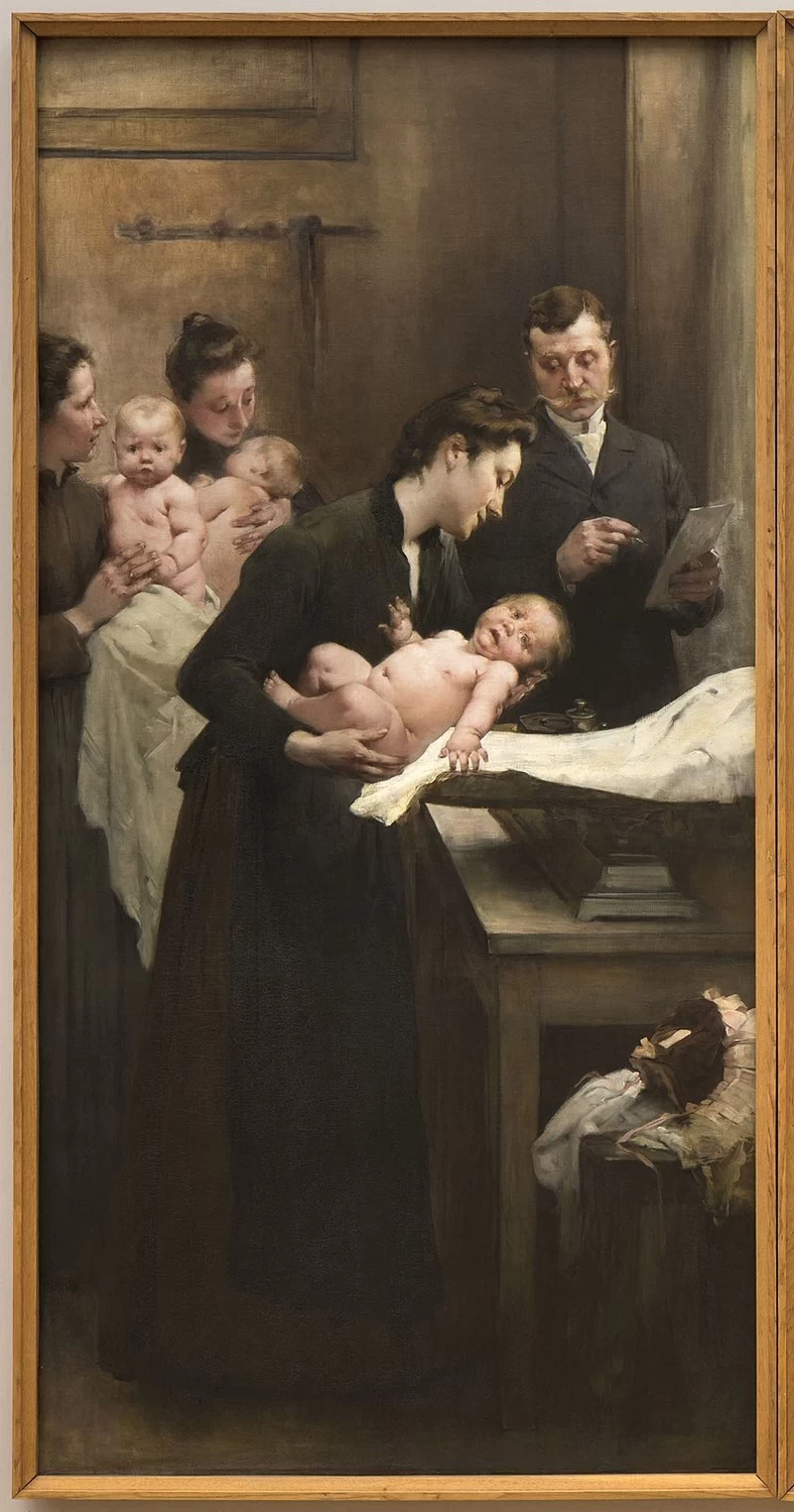 Il lavoro della goccia di latte al dispensario di Belleville - musée des Beaux, Arts de la ville de Paris